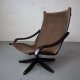 Fauteuil pivotant en cuir par Gerald Easden pour Module Furniture, années 1960