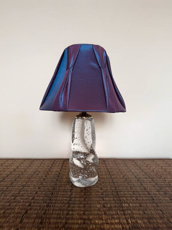 Petite lampe cristal Schneider années 50