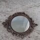 Vintage metal wall mirror 11x22cm