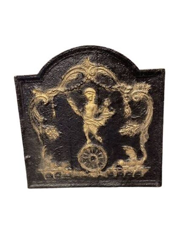 Plaque de cheminée en fonte