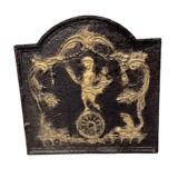 Cast iron fireplace plate