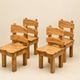 Lot de 4 chaises de montagne, 1970