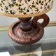 Pair of Scandinavian wooden lamps from the 60s