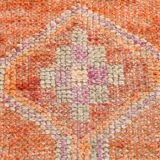 3x11 Faded Orange Anatolian Runner, Contemporary Runner Rug, 92x339 Cm