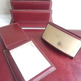 Vintage leather desk set