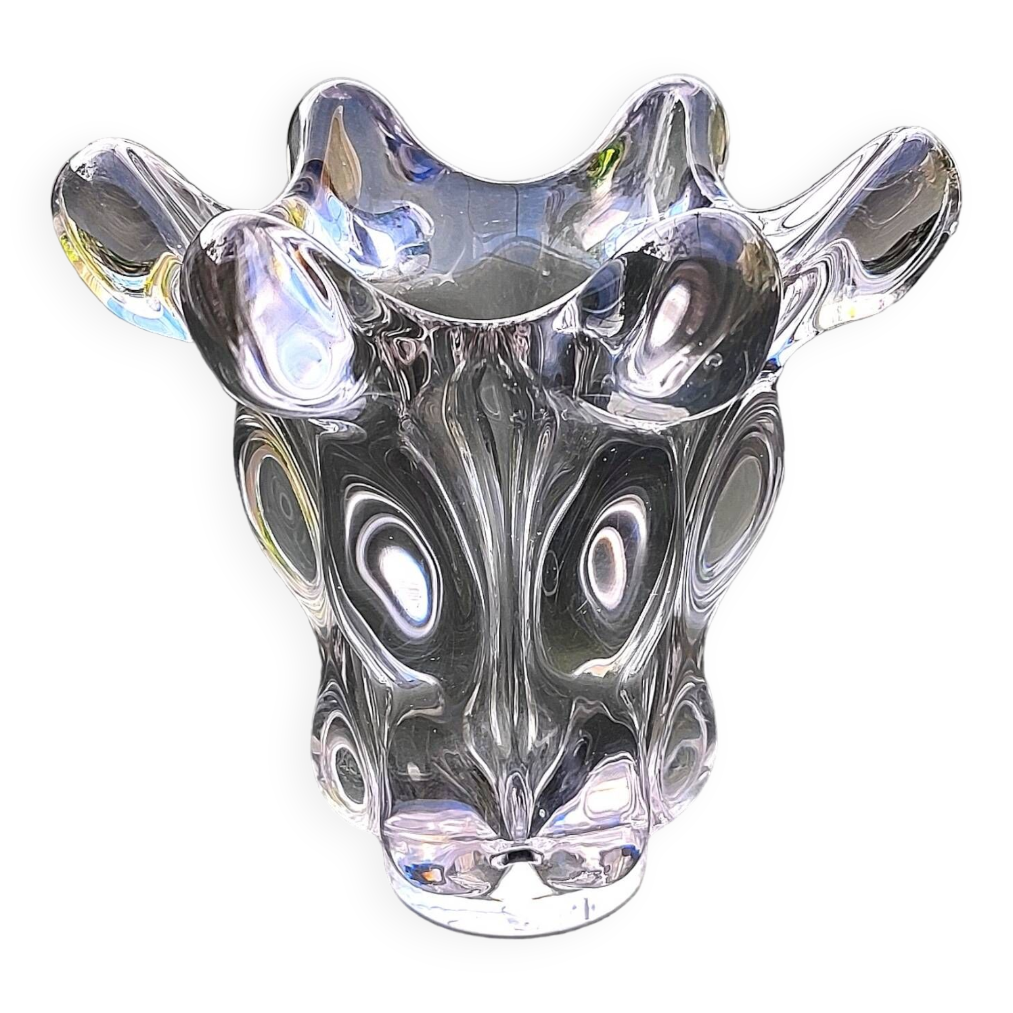 Crystal vase called giraffe head