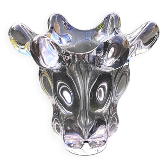Crystal vase called giraffe head