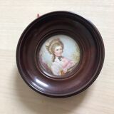 Miniature Napoleon III portrait of woman