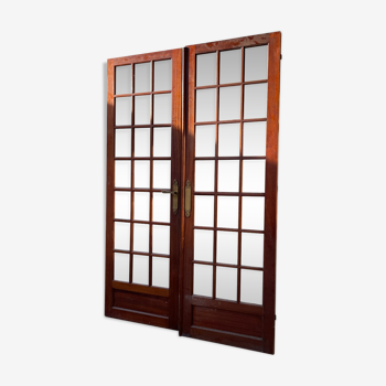 Pair of doors with panes