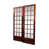 Pair of doors with panes