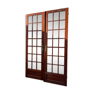 Pair of doors with panes