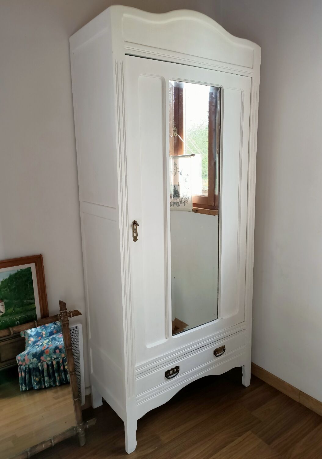 White Parisian wardrobe