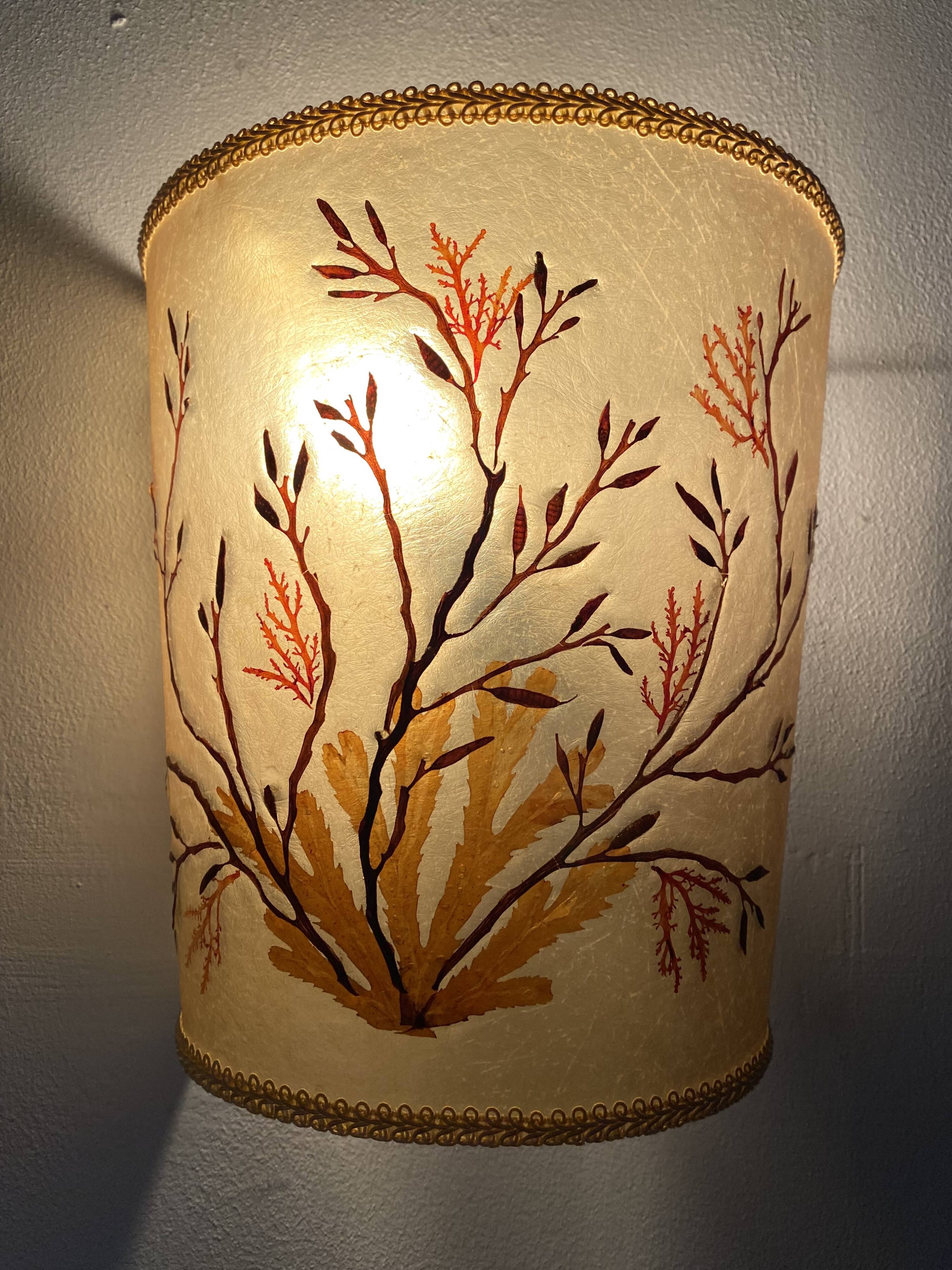 Paire d'appliques vintage herbiers