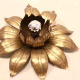 Brass flower ceiling light