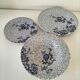 9 Johnson Brothers plates in the Lotus pattern.