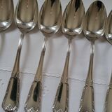 6 large table spoons in Boulenger silver metal