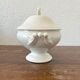 Antique white ironware soup tureen from the end of the 19th century