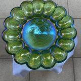 Presentation plate for stuffed eggs/oysters in studded glass