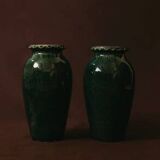 Pair of Chinese celadon porcelain vases