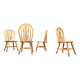 Set of 4 vintage Ercol dining chairs, 1950s