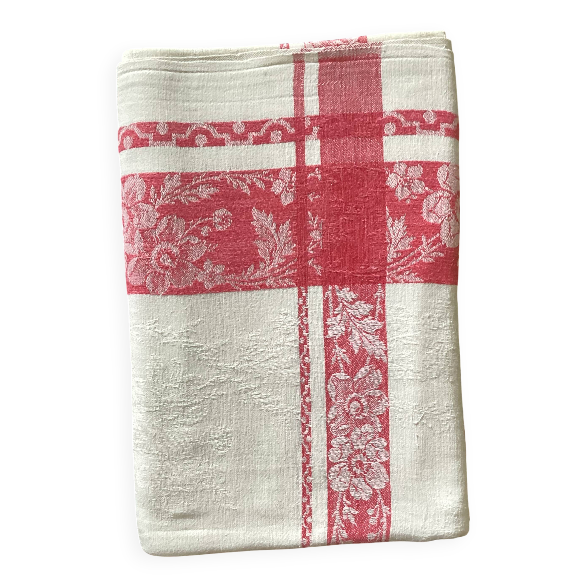Vintage cotton tablecloth dimensions: height - 205 cm - width -160 cm-