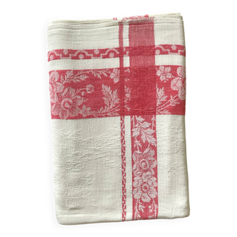 Nappe vintage en coton dimension : hauteur - 205 cm - largeur -160 cm-