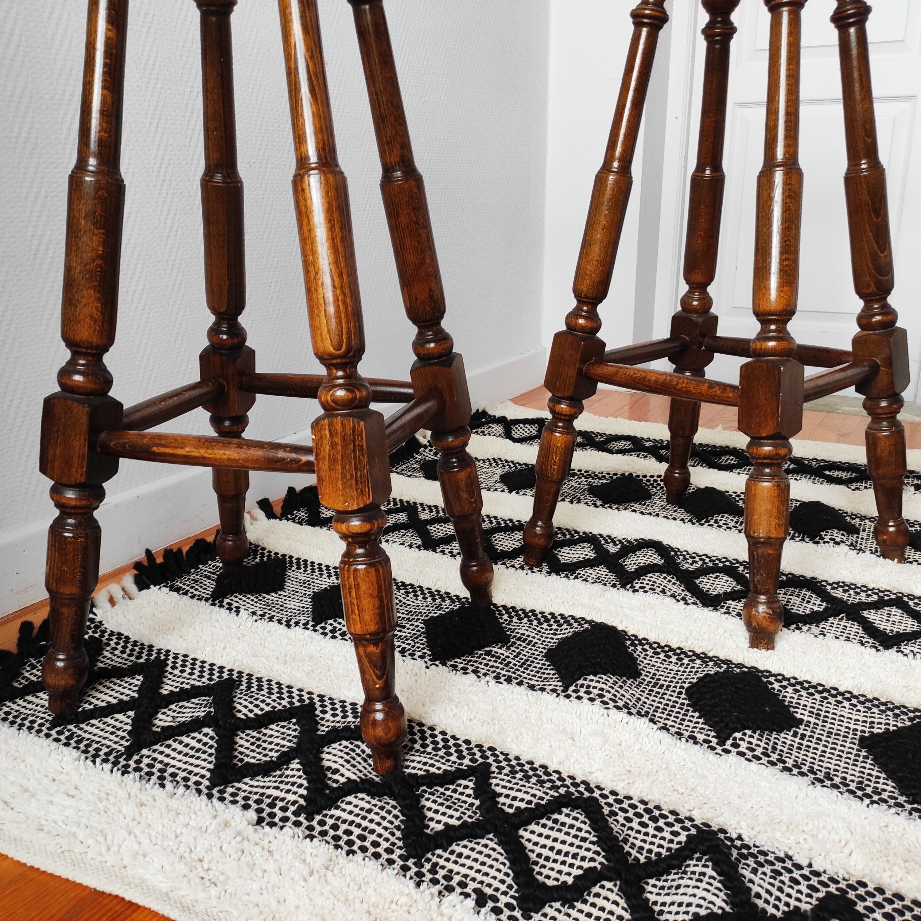 Paire de tabouret de bar vintage