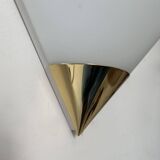 Vintage wall lamp, opaline and brass, Germany 1980s