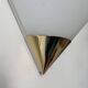 Vintage wall lamp, opaline and brass, Germany 1980s