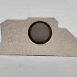 Art deco cracked earthenware clock