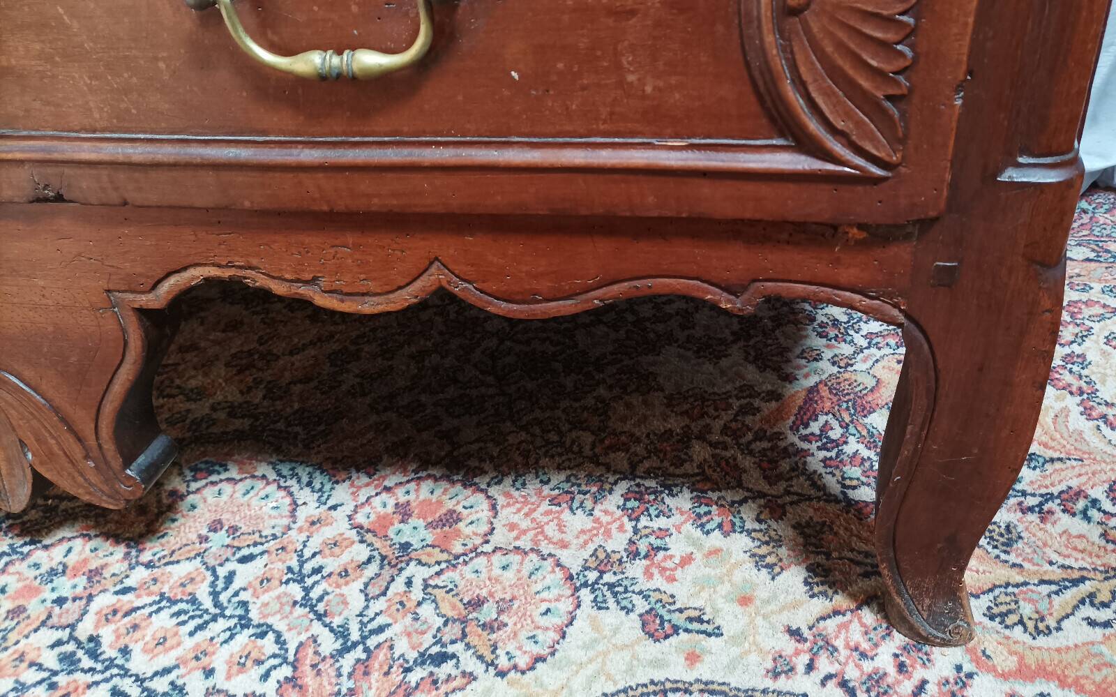 Louis XV walnut chest of drawers