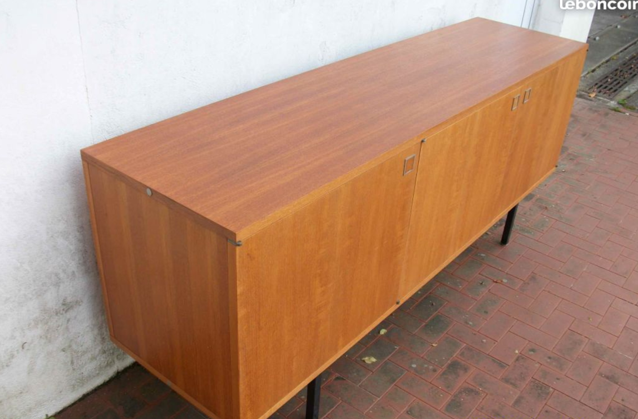 Enfilade teak clear 1967 designed by the french designer Louis Paolozzi