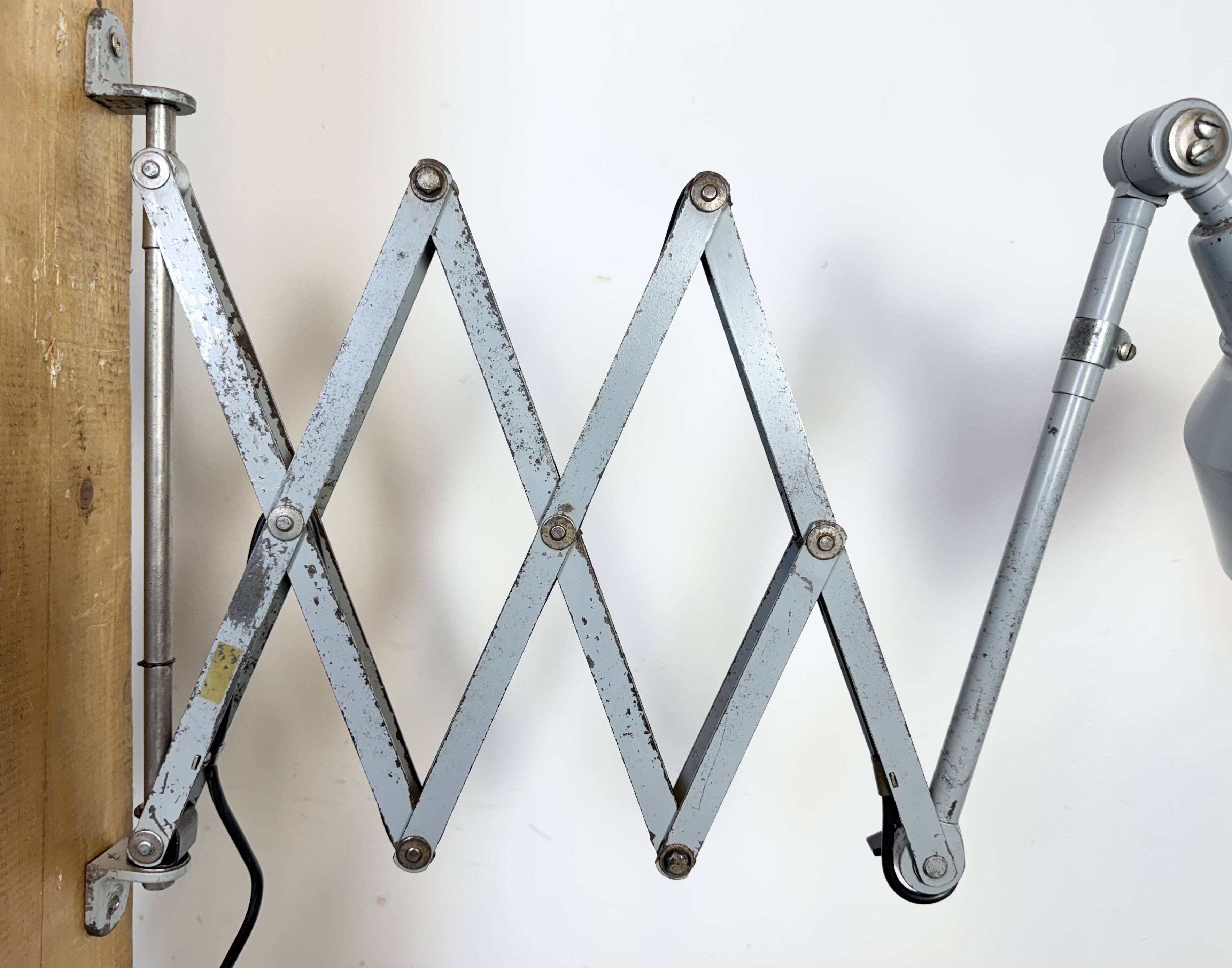 Industrial Scissor Wall Lamp by Curt Fischer for Midgard, 1930s