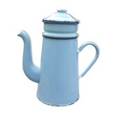 Blue enamel coffee pot