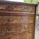Antique Louis-Philippe elm burl chest of drawers, four drawers