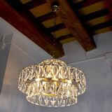 Lustre Kinkeldey 3 niveaux 1970 Allemagne