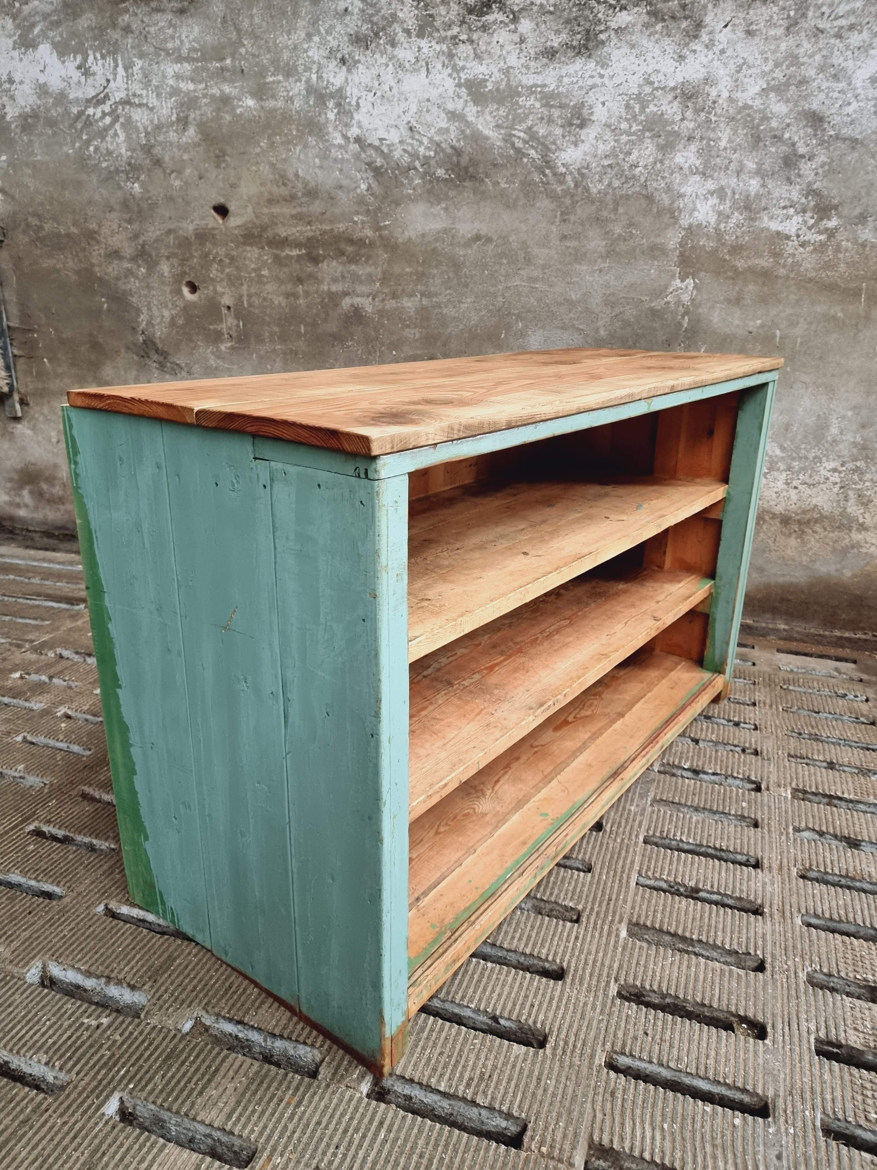 Old sideboard dresser cabinet pine kitchen island
