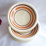 Set of 4 hollow earthenware plates