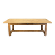 Table de ferme en chêne massif brut
