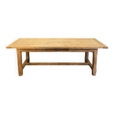 Table de ferme en chêne massif brut