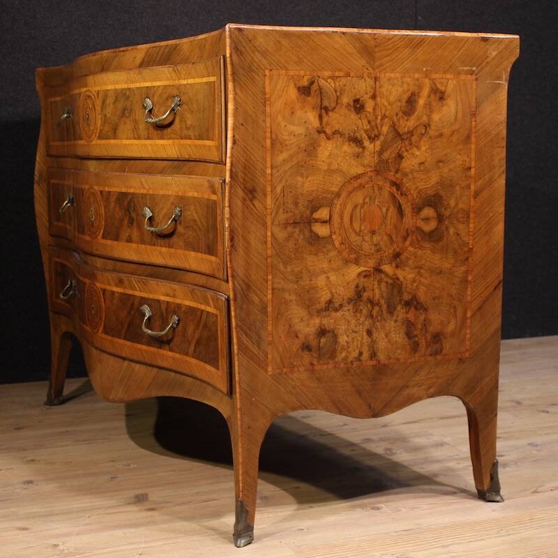 Commode néo-classique napolitaine du XVIIIe siècle de style Louis XV