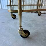 Desserte en laiton et verre, 1970