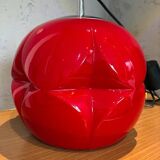 Vintage Red Retro Pendant Lamp – Peill & Putzler 1970s