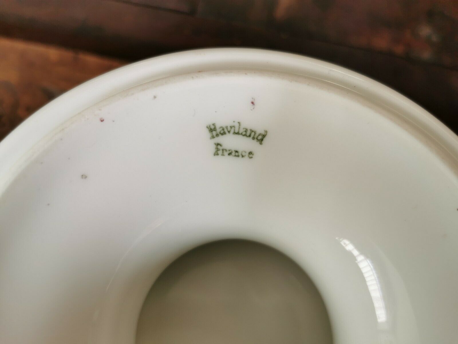 Limoges porcelain compotier present Franck Haviland decorated