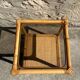 Bamboo and smoked glass side table, 1970s