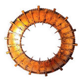 Brutalist sunburst wall light 1960
