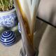Vase Murano bleu orangé