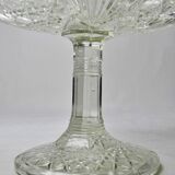 Large fruit bowl or display stand on foot in vintage/antique pressed glass