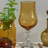 Italian photophore vase in blown glass