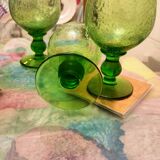 Biot style bubble blown glasses